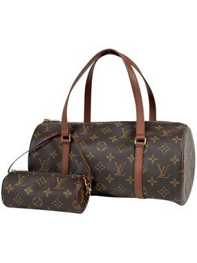 Louis Vuitton Papillon 30 Handbag Monogram Brown